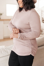 Load image into Gallery viewer, Nivia Draped Turtle Neck Tunic in Mocha