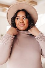 Load image into Gallery viewer, Nivia Draped Turtle Neck Tunic in Mocha