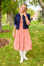 Load image into Gallery viewer, Now Is Your Chance Floral Midi Dress In Rust