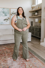 Load image into Gallery viewer, Olivia Control Top Release Hem Overalls in Olive