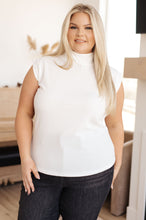 Load image into Gallery viewer, Overqualified Mock Neck Cap Sleeve Top
