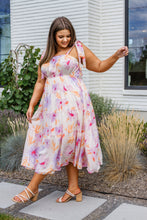 Load image into Gallery viewer, Pastel Petals Floral Midi Dress