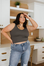 Load image into Gallery viewer, Relevant Ribbed Seamless Reversible Tank in Charcoal