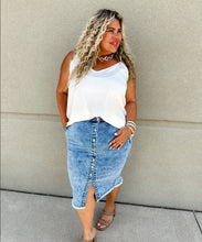 Load image into Gallery viewer, PREORDER: Riviera Denim Skirt