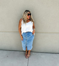 Load image into Gallery viewer, PREORDER: Riviera Denim Skirt