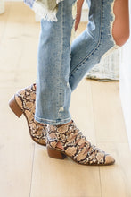 Load image into Gallery viewer, Sadie Ankle Boots In Snakeskin
