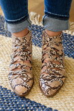 Load image into Gallery viewer, Sadie Ankle Boots In Snakeskin