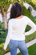Load image into Gallery viewer, Sasha Fuzzy Twist Detail Sweater In Ivory