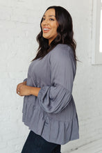 Load image into Gallery viewer, Sassy Swing Top in Charcoal