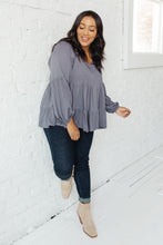 Load image into Gallery viewer, Sassy Swing Top in Charcoal