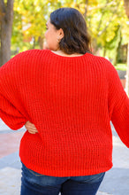 Load image into Gallery viewer, Seasonal Shift Long Sleeve Knit Sweater In Red