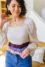 Load image into Gallery viewer, Shirley Smocked Ruffle Blouse