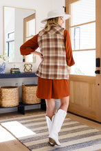 Load image into Gallery viewer, Snug And Stylish Plaid Fur Lined Wide Collar Vest