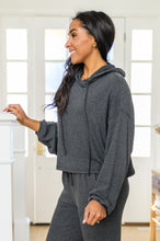 Load image into Gallery viewer, Stay Right Here Soft Knit Hoodie In Charcoal