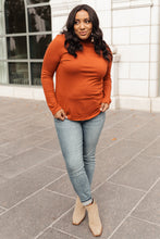 Load image into Gallery viewer, Stylin Girl Turtleneck in Rust