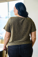 Load image into Gallery viewer, Sweetly Twinkle Short Sleeve Knit Top In Black