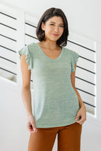 Load image into Gallery viewer, Take It In Flutter Sleeve Top