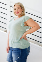 Load image into Gallery viewer, Take It In Flutter Sleeve Top