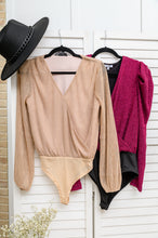 Load image into Gallery viewer, Take Me Out Faux Wrap Bodysuit In Magenta