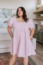 Load image into Gallery viewer, The Moment Checkered Babydoll Dress