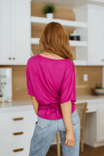 Load image into Gallery viewer, Tied Up With a Bow Top in Magenta