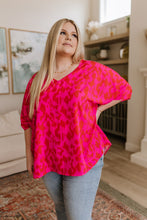 Load image into Gallery viewer, Unforgettable V-Neck Animal Print Blouse