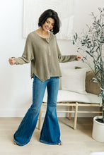 Load image into Gallery viewer, Wishful Thinking Henley In Olive