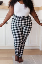 Load image into Gallery viewer, Your New Favorite Joggers in Black and White Check