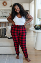 Load image into Gallery viewer, Your New Favorite Joggers in Red Plaid