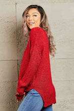Load image into Gallery viewer, By The Fire Draped Detail Knit Sweater