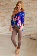 Load image into Gallery viewer, Lizzy Top in Royal Floral