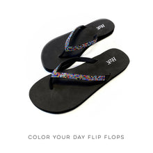 Load image into Gallery viewer, Color Your Day Flip Flops
