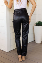 Load image into Gallery viewer, Tanya Control Top Faux Leather Pants in Black

