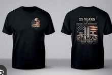 Load image into Gallery viewer, 9/11 25 year memorial T-shirt
