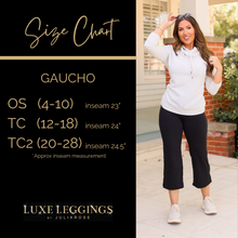 Load image into Gallery viewer, Ready to Ship | The Gabriella -Black  High Waisted Gaucho Pants - Luxe Leggings by Julia Rose®
