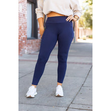 Load image into Gallery viewer, PreOrder | Navy Full-Length with Pocket Leggings Round 3 - Luxe Leggings by Julia Rose®
