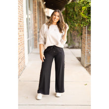 Load image into Gallery viewer, Women’s buttery soft leopard panel lounge pants with pockets
