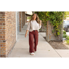 Load image into Gallery viewer, Julia Rose Noelle Plaid Pajama Pants with pockets and drawstring waist
Buttery soft plaid pajama pants for women by Julia Rose”
