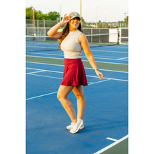 Load image into Gallery viewer, Julia Rose The RaeLynn red skort women’s skort with built-in shorts
