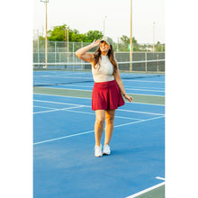 Load image into Gallery viewer, Julia Rose The RaeLynn red skort women’s skort with built-in shorts
