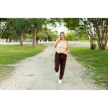 Load image into Gallery viewer, Ready to Ship | The Brinley - Brown Fleece Joggers

