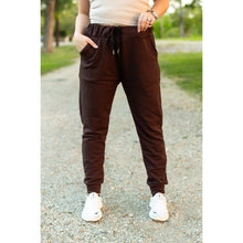 Load image into Gallery viewer, PreOrder | The Brinley - Brown Fleece Joggers
