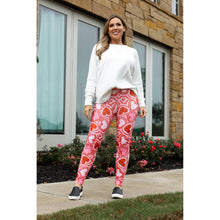Load image into Gallery viewer, Ready to Ship | Hearts (Pink and Red) Full Length Leggings
