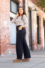 Load image into Gallery viewer, Ready to Ship | The Serena  - Black Luxe Loungers with Pockets
