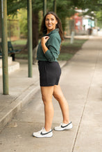 Load image into Gallery viewer, Ready to Ship | The Chrissy - Black Fleece Shorts with Pockets
