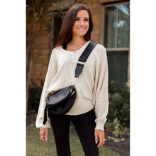 Load image into Gallery viewer, Women's sling bag with zipper closure and adjustable strap
