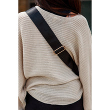 Load image into Gallery viewer, Women's sling bag with zipper closure and adjustable strap
