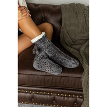 Load image into Gallery viewer, Ready to Ship  | The Meredith - Cozy Fleece lined Pom Socks
