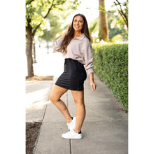 Load image into Gallery viewer, Julia Rose The Kristina black jogger skirt women’s sporty casual skirt

