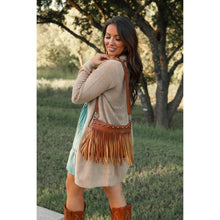 Load image into Gallery viewer, Boho fringe crossbody bag boutique fashion accessory
